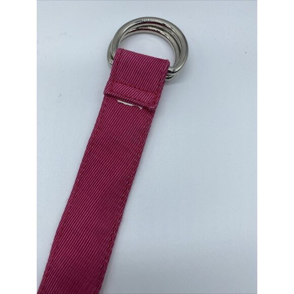 Tommy Hilfiger Women's Pink Nylon D Ring Belt Size M 43"End to End - Picture 4 of 7
